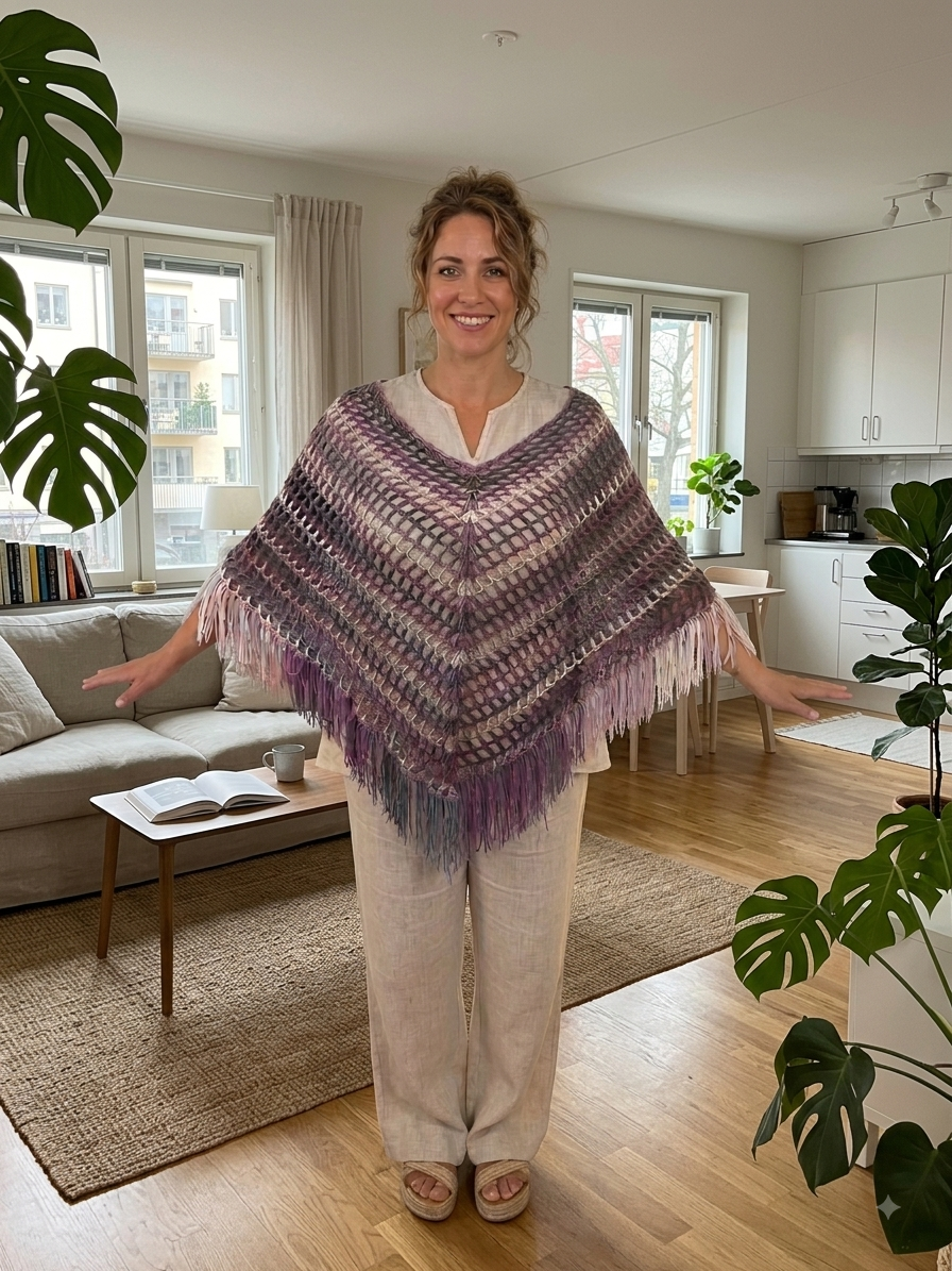 poncho de primavera / verano