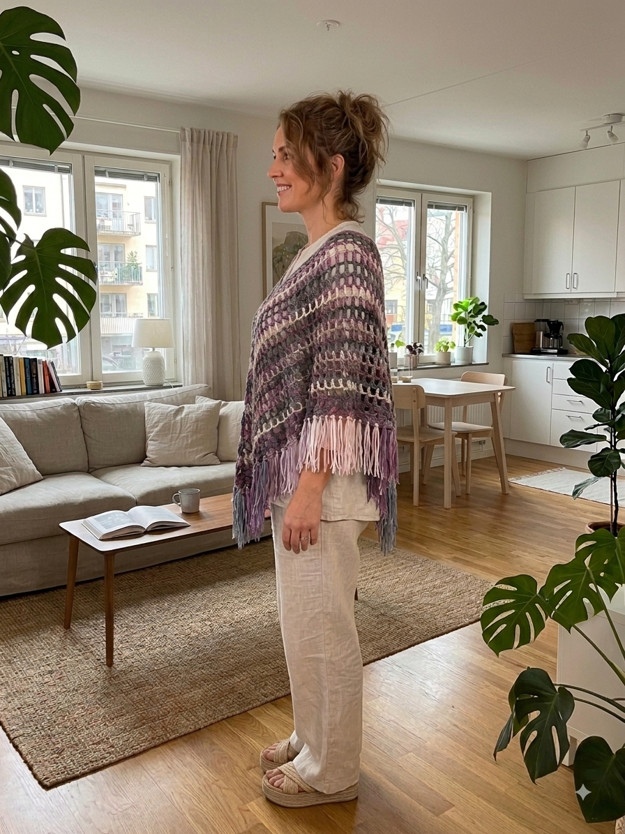 poncho de primavera / verano